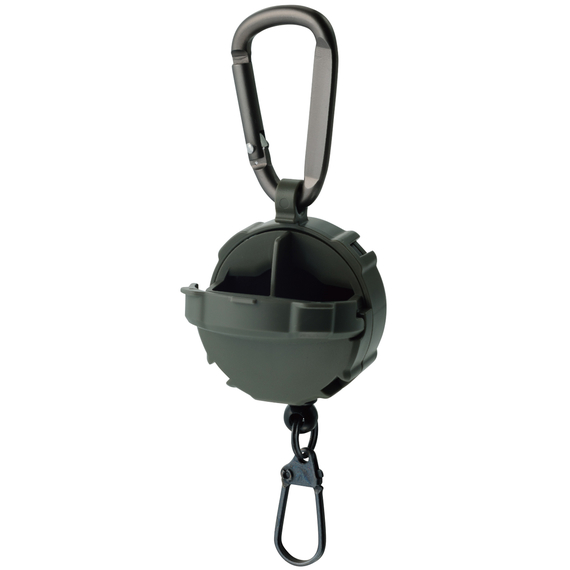 Ретривер DaiichiSeiko Carabiner Reel + Micro Case ц:foliage green, фото , изображение 2