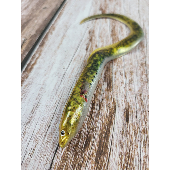 Силікон Savage Gear 3D Real Eel Loose Body 150mm 12.0g Lamprey PHP (поштучно), Довжина силікону: 150mm, Колір силікону: Lamprey PHP, фото , изображение 3
