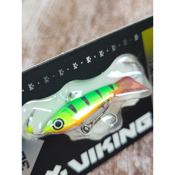 Балансир Viking Fishing Yeti Ice Jig 30mm 5.0g #4 Fire Perch, Размер/Вес: 30мм/5г, Цвет балансира: #4 Fire Perch, фото , изображение 7