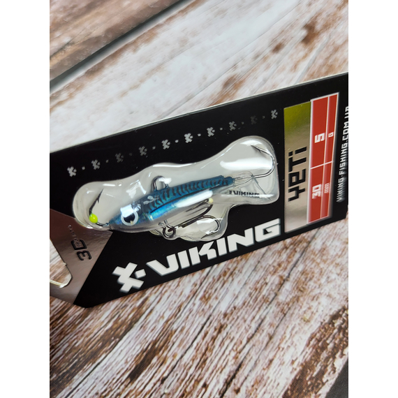 Балансир Viking Fishing Yeti Ice Jig 30mm 5.0g #14 Dark Mackerel, Размер/Вес: 30мм/5г, Колір балансиру: #14 Dark Mackerel, фото , изображение 5