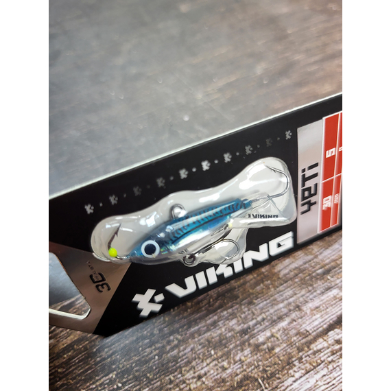 Балансир Viking Fishing Yeti Ice Jig 30mm 5.0g #14 Dark Mackerel, Размер/Вес: 30мм/5г, Колір балансиру: #14 Dark Mackerel, фото , изображение 6