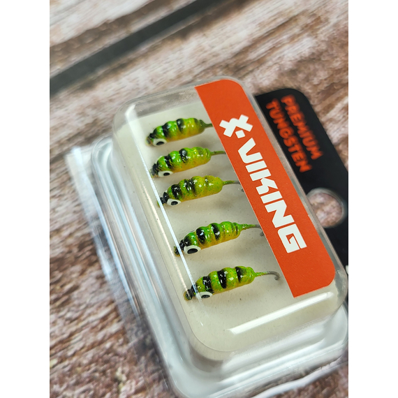Мормишка вольфрамова Viking Fishing Shrimp 0.91g 9mm Hot3 (5шт), Размер/Вес: 9мм/0.91г, Колір мормишки: Hot3, фото , изображение 5