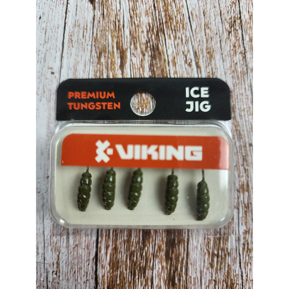 Мормишка вольфрамова Viking Fishing Shrimp 0.91g 9mm Olive (5шт), Размер/Вес: 9мм/0.91г, Колір мормишки: Olive, фото , изображение 3