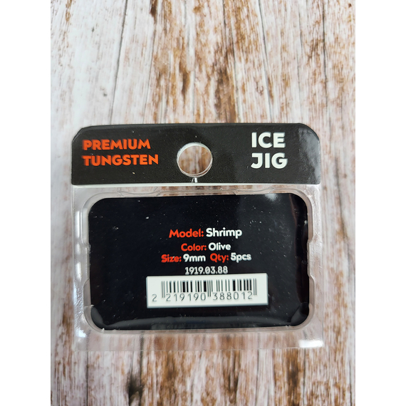 Мормишка вольфрамова Viking Fishing Shrimp 0.91g 9mm Olive (5шт), Размер/Вес: 9мм/0.91г, Колір мормишки: Olive, фото , изображение 4