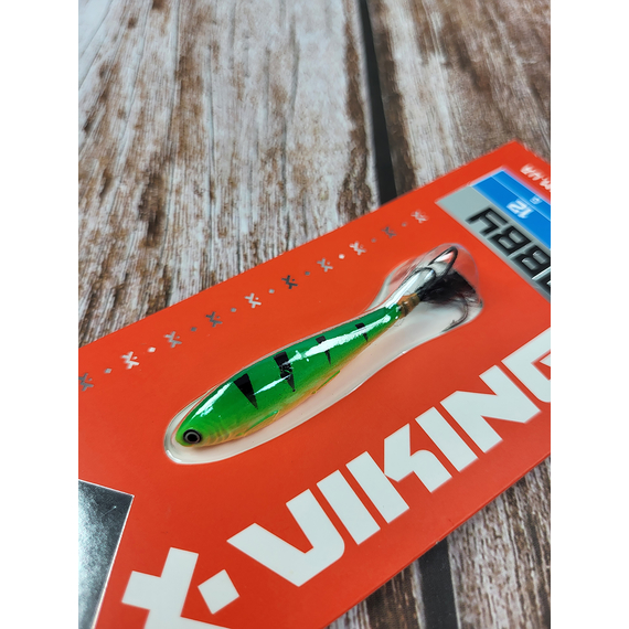 Бокоплав Viking Fishing Bobby 40mm 12.0g #04 Fire Perch, Розмір/Вага: 40мм/12г, Колір бокоплаву: #04 Fire Perch, фото , изображение 5