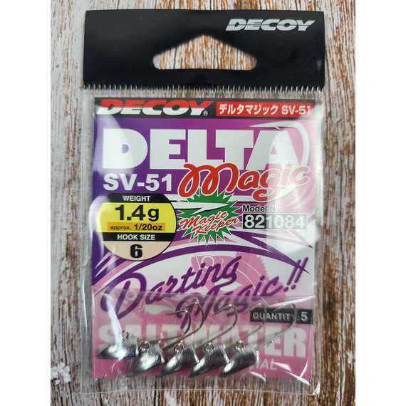 Джиг головка Decoy SV-51 #6 1.42g (5шт/уп), фото , изображение 3