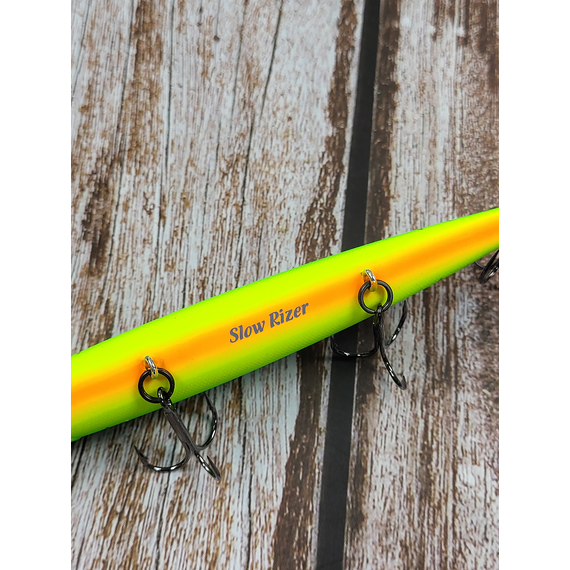 Воблер Imakatsu Diving Riprizer 110 Slow Rizer 112mm 19.0g #45 Matt Hot Tiger, Колір воблера: 45 Matt Hot Tiger, фото , изображение 8