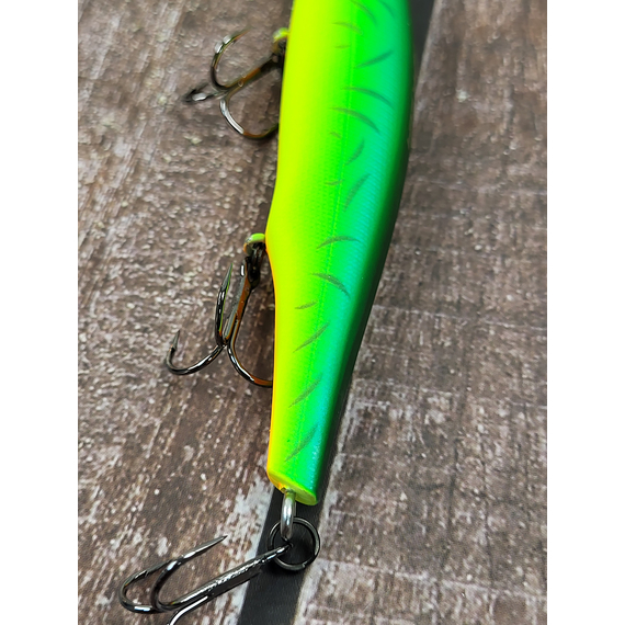 Воблер Imakatsu Diving Riprizer 110 Slow Rizer 112mm 19.0g #45 Matt Hot Tiger, Колір воблера: 45 Matt Hot Tiger, фото , изображение 9