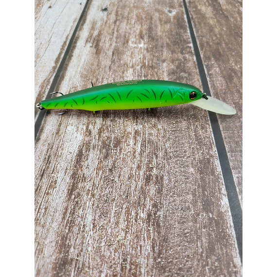 Воблер Imakatsu Diving Riprizer 110 Slow Rizer 112mm 19.0g #45 Matt Hot Tiger, Колір воблера: 45 Matt Hot Tiger, фото , изображение 11