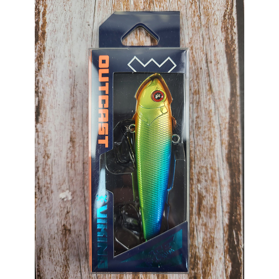 Зимовий воблер Viking Fishing Outcast Vib HV 80mm 32g #11 Metal Clown (зимова приманка для ловлі з льоду), Колір: Metal Clown, Розмір/Вага: 80мм/32г, фото , изображение 2