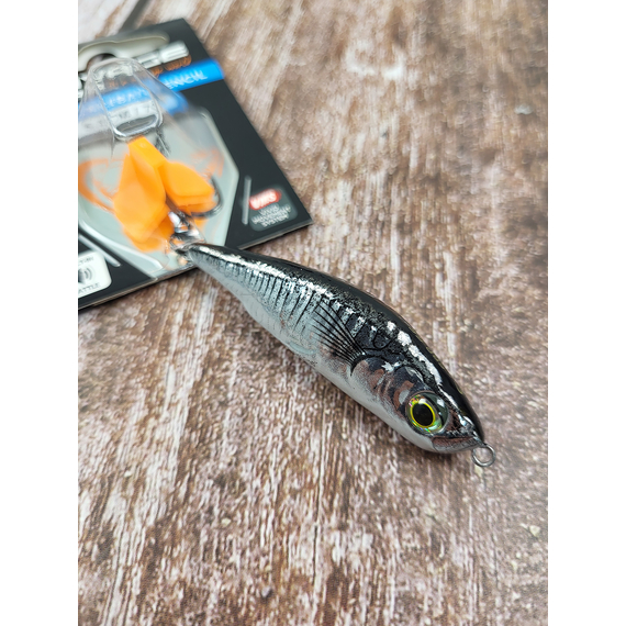 Воблер Savage Gear 3D Sticklebait Pencil 55S 55mm 7.0g Black Silver, Розмір/Вага: 55мм/7г, Колір воблера: Black Silver, фото , изображение 5