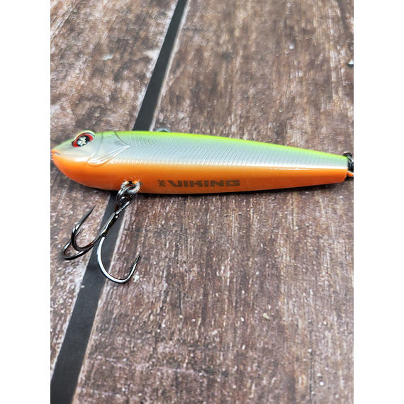 Зимний воблер Viking Fishing Outcast Vib HV 80mm 28g #06 Yellow Back (зимняя приманка для ловли со льда), Выберите цвет: Yellow Back, Размер/Вес: 80мм/32г, фото , изображение 8