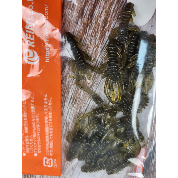 Силікон Reins Ring Shrimp 2" 002 Green Pumpkin (12шт/уп), Довжина силікону: 2.0" (5,08 см), Колір силікону: 002 green pumpkin, фото , изображение 4