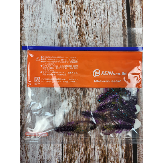 Силікон Reins Ring Shrimp 2" 060 Onga River Moneybait (9 шт/уп.), Довжина силікону: 2.0" (5,08 см), Колір силікону: 060 Onga River Moneybait, фото , изображение 4