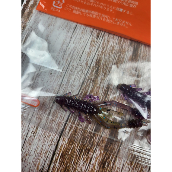 Силікон Reins Ring Shrimp 2" 060 Onga River Moneybait (9 шт/уп.), Довжина силікону: 2.0" (5,08 см), Колір силікону: 060 Onga River Moneybait, фото , изображение 5