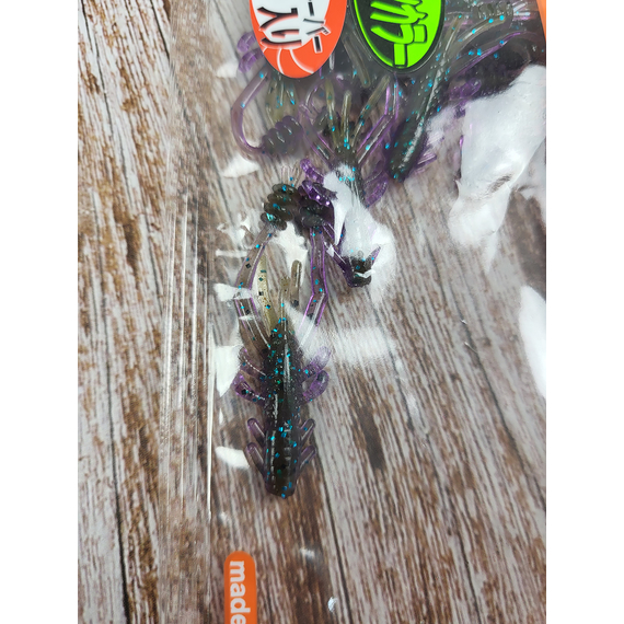 Силікон Reins Ring Shrimp 2" 060 Onga River Moneybait (9 шт/уп.), Довжина силікону: 2.0" (5,08 см), Колір силікону: 060 Onga River Moneybait, фото , изображение 6