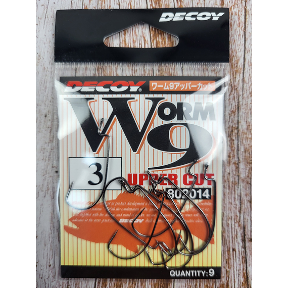 Крючок Decoy Worm9 Upper Cut #3 (9 шт/уп), фото , изображение 3