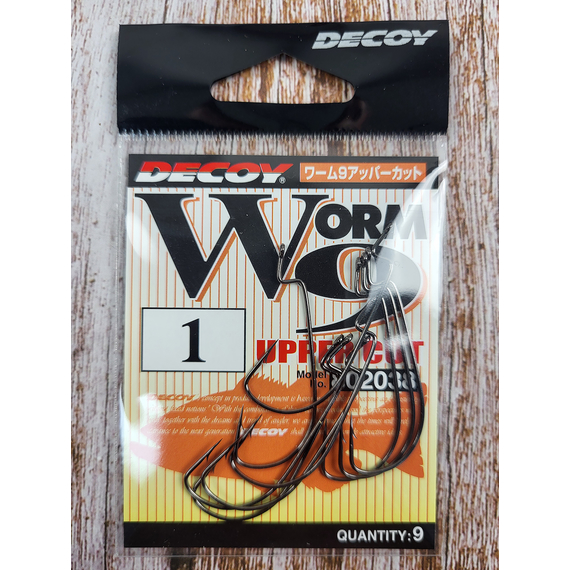 Крючок Decoy Worm9 Upper Cut #1 (9 шт/уп), фото , изображение 3