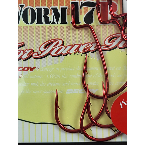 Крючок Decoy Worm17R Kg Hook R #2 (7 шт/уп), фото , изображение 7