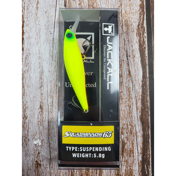 Воблер Jackall Squad Minnow 65SP 65mm, 5.8g, Mat Chart, Розмір/Вага: 65мм/5.8г, Колір воблера: Mat Chart, фото , изображение 2
