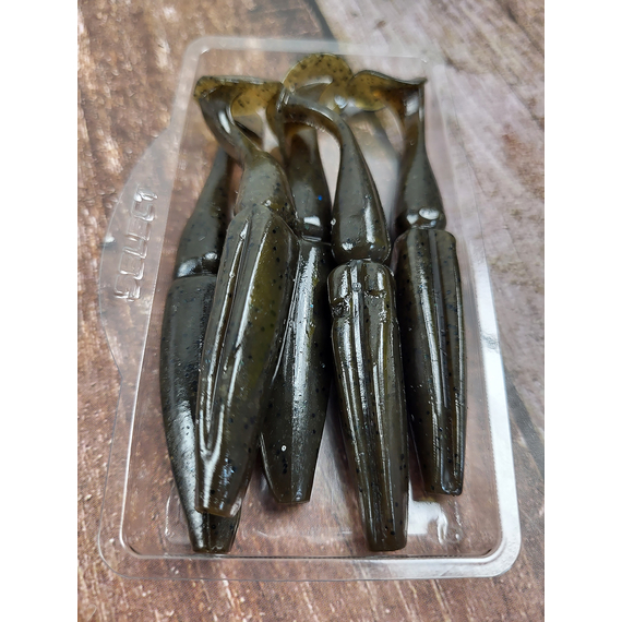 Силікон Select Shad Up 3.5" col.102 (5 шт/упак), Довжина силікону: 3.5" (8.89 см), Колір силікону: 102, фото , изображение 6