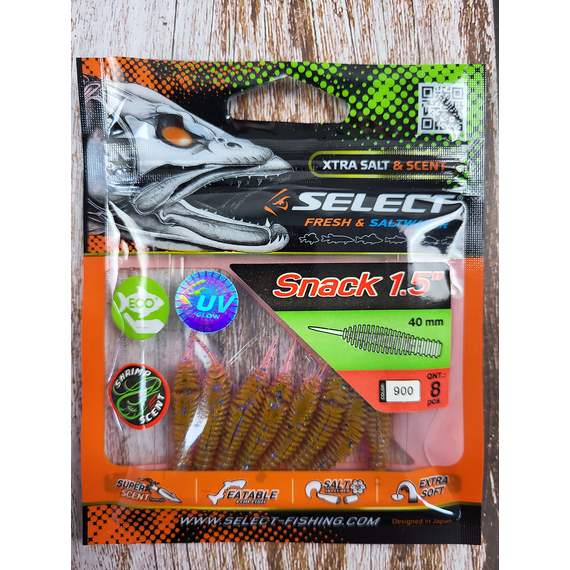 Силікон Select Snack 1.5" col.900 (8 шт/пак), Довжина силікону: 1.5" (4 см), Колір силікону: 900, фото , изображение 4