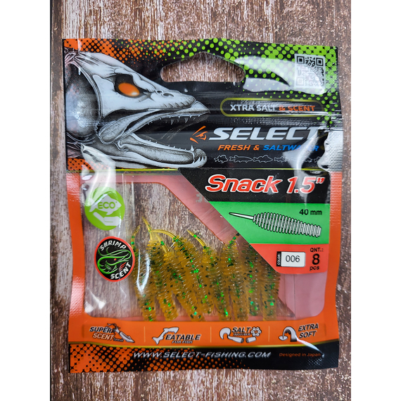 Силікон Select Snack 2.5" col.006 (6 шт/пак), Довжина силікону: 2.5" (6.1 см), Колір силікону: 006, фото , изображение 3