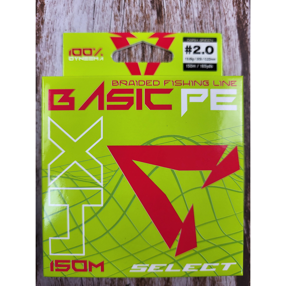 Шнур риболовний Select Basic PE 150m, 0.22mm, 30Lb/13.6kg, колір: темно-зелений, Діаметр: 0.22mm, Розмотування: 150m, Колір: темно-зелений, фото , изображение 6