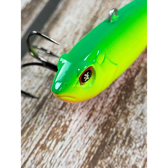 Зимовий воблер Viking Fishing Outcast Vib 70mm 21g #14 Green Parrot (зимова приманка для ловлі з льоду), Колір: Green Parrot, Розмір/Вага: 70мм/21г, фото , изображение 7