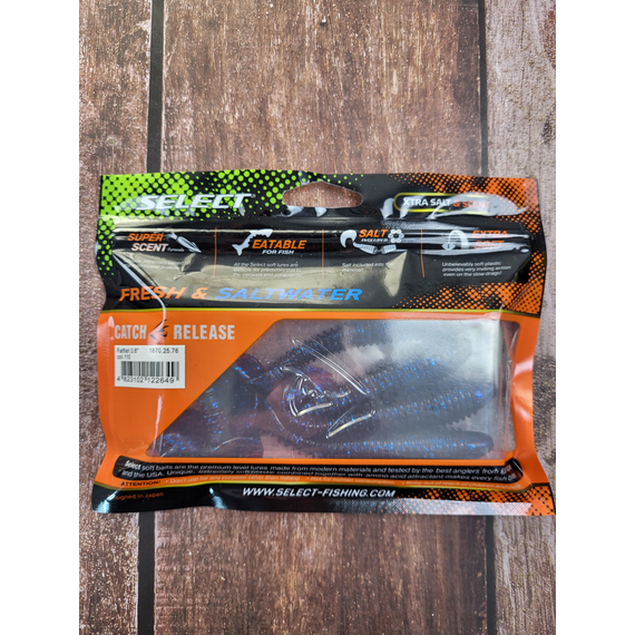 Силикон Select Fatfish 3.8" col.110 (5 шт/упак), Длина силикона: 3.8" (9.65 см), Расцветка силикона: 110, фото , изображение 6