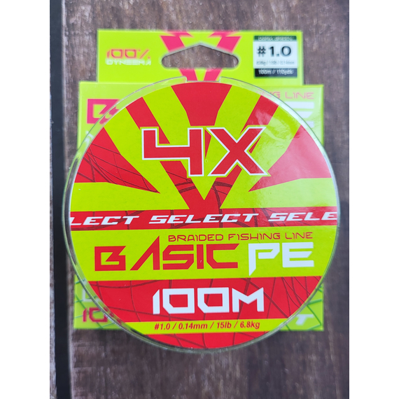 Шнур риболовний Select Basic PE 100m, 0.14mm, 15Lb/6.8kg, колір: темно-зелений, Діаметр: 0.14mm, Розмотування: 100m, Колір: темно-зелений, фото , изображение 8