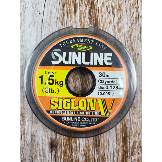 Жилка Sunline Siglon V 30м #0.6/0,128мм 1,5кг, Диаметр: 0.128, Размотка: 30m, фото , изображение 2