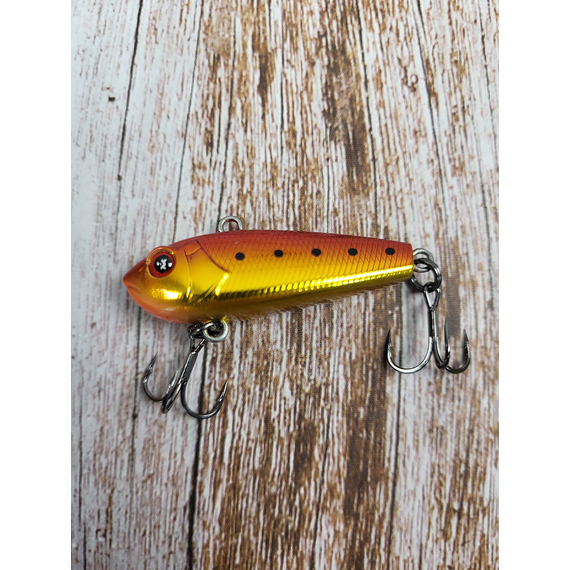 Зимний воблер Viking Fishing Outcast Vib 40mm 7.0g #02 Golden Brown (зимняя приманка для ловли со льда), Выберите цвет: Golden Brown, Размер/Вес: 40мм/7г, фото , изображение 4