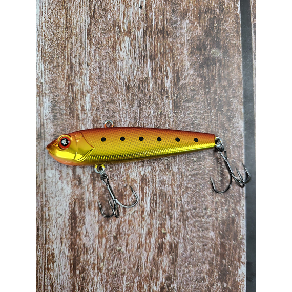 Зимний воблер Viking Fishing Outcast Vib HV 80мм 32g #02 Golden Brown (зимняя приманка для ловли со льда), Выберите цвет: Golden Brown, Размер/Вес: 80мм/32г, фото , изображение 4