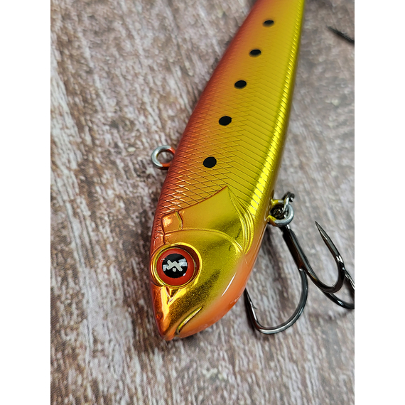 Зимний воблер Viking Fishing Outcast Vib HV 80мм 32g #02 Golden Brown (зимняя приманка для ловли со льда), Выберите цвет: Golden Brown, Размер/Вес: 80мм/32г, фото , изображение 8