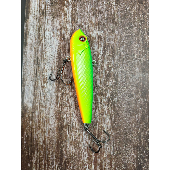 Зимовий воблер Viking Fishing Outcast Vib HV 80mm 32g #14 Green Parrot (зимова приманка для ловлі з льоду), Колір: Green Parrot, Розмір/Вага: 80мм/32г, фото , изображение 6