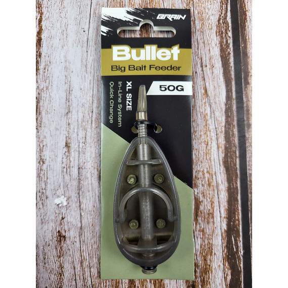 Кормушка Brain Bullet Big Bait Feeder XL 50g, Вес кормушки: 50 гр, Тип кормушки: Big Bait, фото , изображение 4