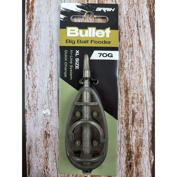 Кормушка Brain Bullet Big Bait Feeder XL 70g, Вес кормушки: 70 гр, Тип кормушки: Big Bait, фото , изображение 4