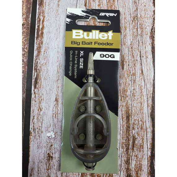 Кормушка Brain Bullet Big Bait Feeder XL 90g, Вес кормушки: 90 гр, Тип кормушки: Big Bait, фото , изображение 5