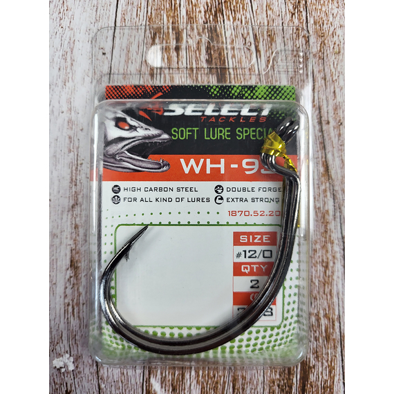 Гачок Select WH-93 #12/0 (2 шт / уп), Номер гачка, №: 12/0, фото , изображение 4