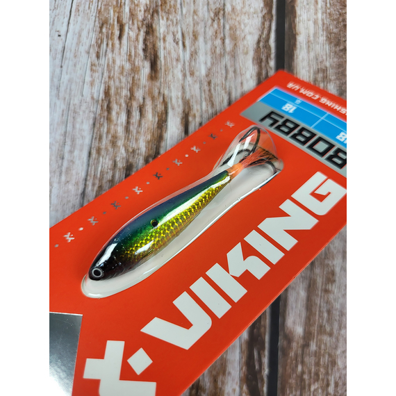 Бокоплав Viking Fishing Bobby 48mm 18.0g #02 Green Glam, Розмір/Вага: 48мм/18г, Колір бокоплаву: #02 Green Glam, фото , изображение 4