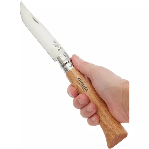 Ніж Opinel №12 VRI, серейтор к:natural, фото 