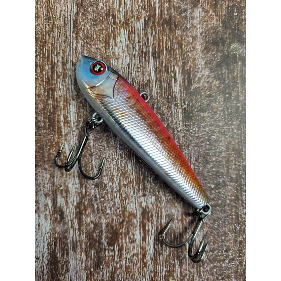 Зимовий воблер Viking Fishing Outcast Vib 70mm 21g #07 Pink Minnow (зимова приманка для ловлі з льоду), Колір: Pink Minnow, Розмір/Вага: 70мм/21г, фото , изображение 4
