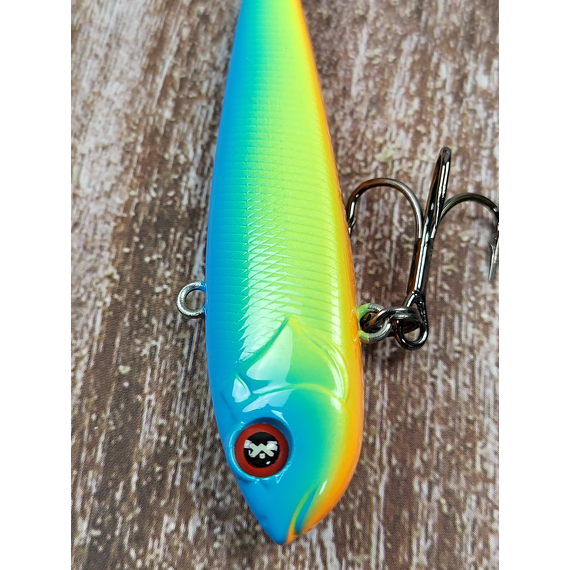 Зимний воблер Viking Fishing Outcast Vib 70мм 21g #01 Blue Parrot (зимняя приманка для ловли со льда), Выберите цвет: Blue Parrot, Размер/Вес: 70мм/21г, фото , изображение 7