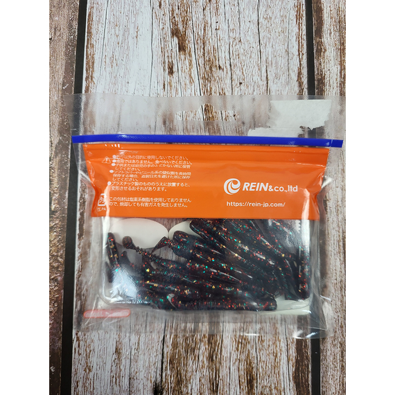 Силикон Reins Rockvibe Shad 2" U003 UV Sculpin (ультрафиолет) (20шт/уп), Длина силикона: 2.0" (5,08 см), Расцветка силикона: 003 UV Sculpin (ультрафиолет), фото , изображение 3