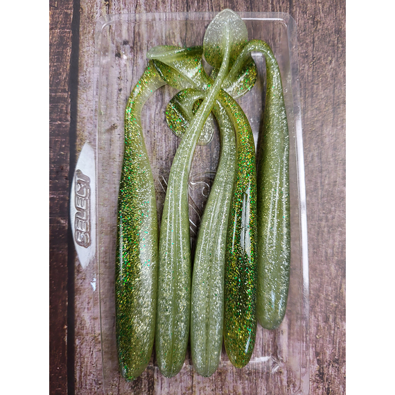 Силікон Select Easy Shad 5" #308 — їстівний віброхвіст для судака та щуки (5 шт/упак), Довжина силікону: 5" (12.7 см), Колір силікону: 308, фото , изображение 6