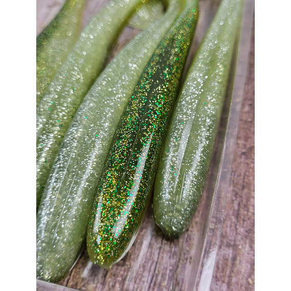 Силікон Select Easy Shad 5" #308 — їстівний віброхвіст для судака та щуки (5 шт/упак), Довжина силікону: 5" (12.7 см), Колір силікону: 308, фото , изображение 7
