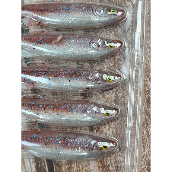 Силікон Savage Gear Fat Minnow T-Tail 105mm 11.0g Smelt (5 шт/уп), Довжина силікону: 105mm, Колір силікону: Smelt (5 шт/уп, фото , изображение 5