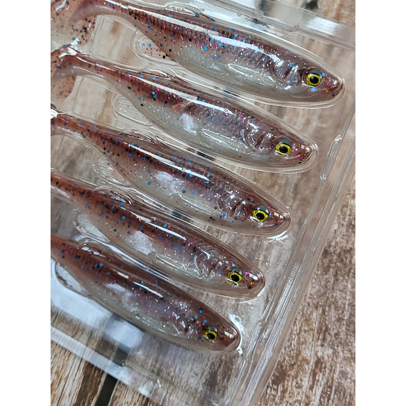 Силікон Savage Gear Fat Minnow T-Tail 105mm 11.0g Smelt (5 шт/уп), Довжина силікону: 105mm, Колір силікону: Smelt (5 шт/уп, фото , изображение 7