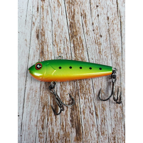 Зимний воблер Viking Fishing Outcast Vib 50mm 10.0g #13 Fire Minnow (зимняя приманка для ловли со льда), Выберите цвет: Fire Minnow, Размер/Вес: 50мм/10г, фото , изображение 4